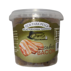 Ração Furadinha de Pesca em Pesqueiro Sabor Bacon 90g Biguá