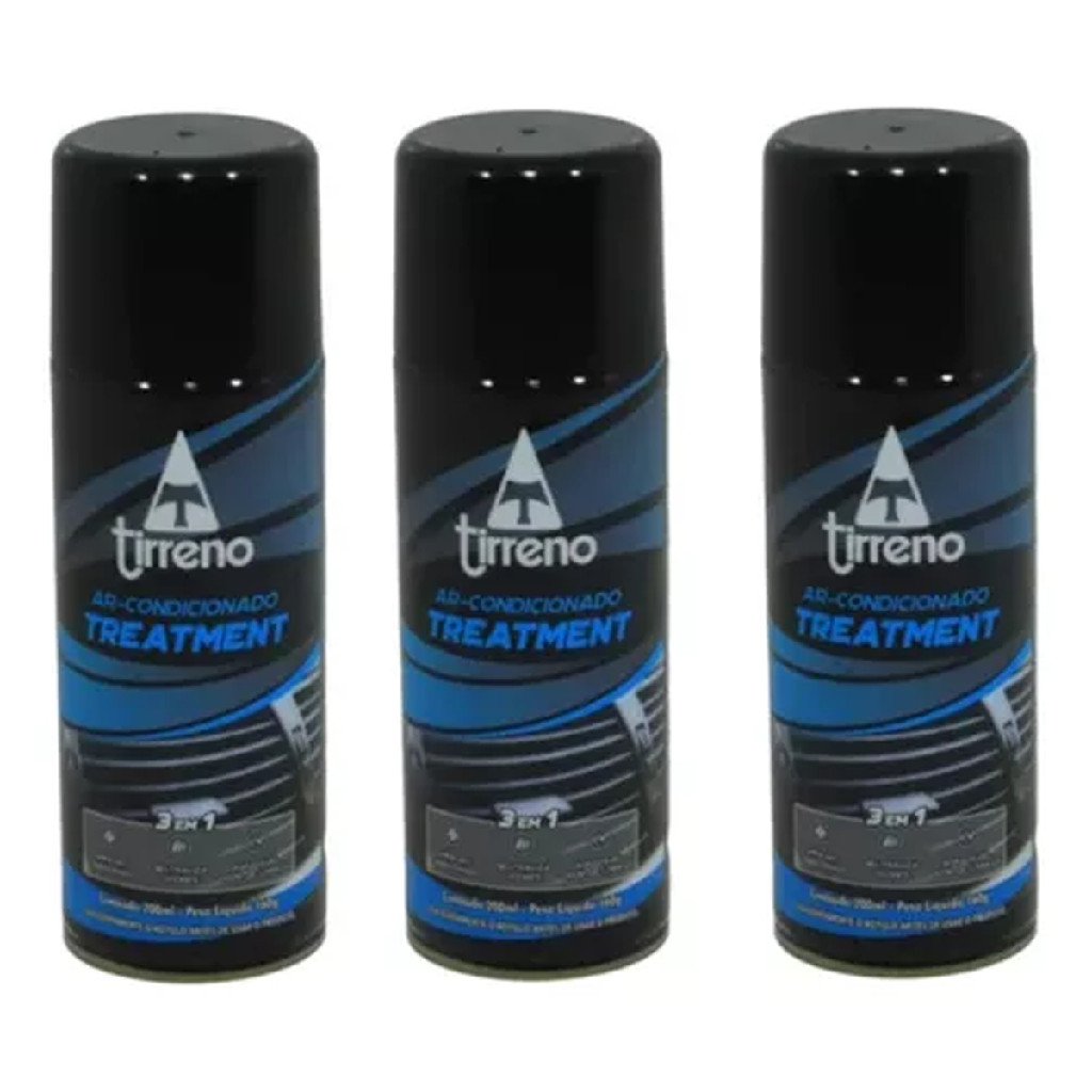KIT 3 Limpa Ar Condicionado Tirreno Original 200ml Limpaarcondicio em Oferta na Shopee