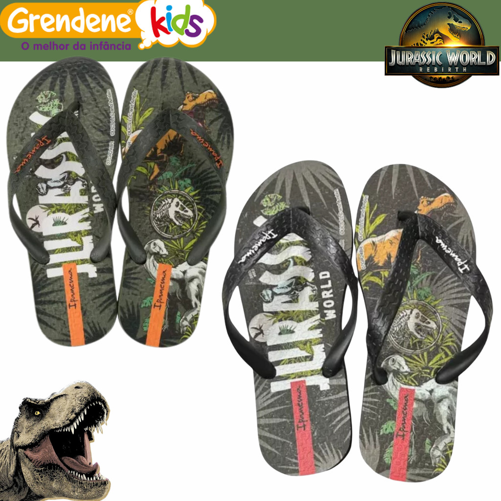 Chinelo Infantil Jurassic World Meninos