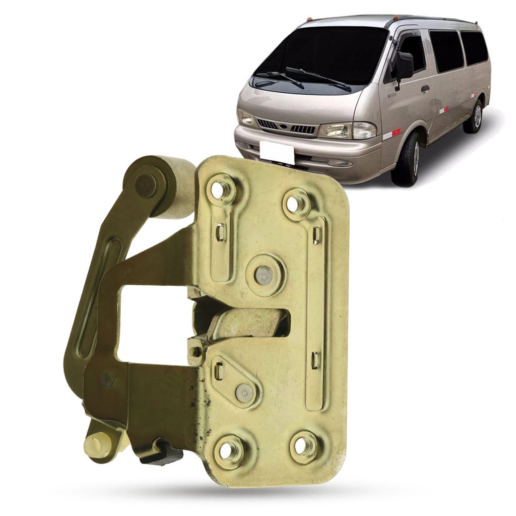 Fechadura da Porta Lateral Corrediça Mecânica Kia Besta 1997 1998 1999 2000 2001 2002 2003 2004 2005 Besta GS Topic