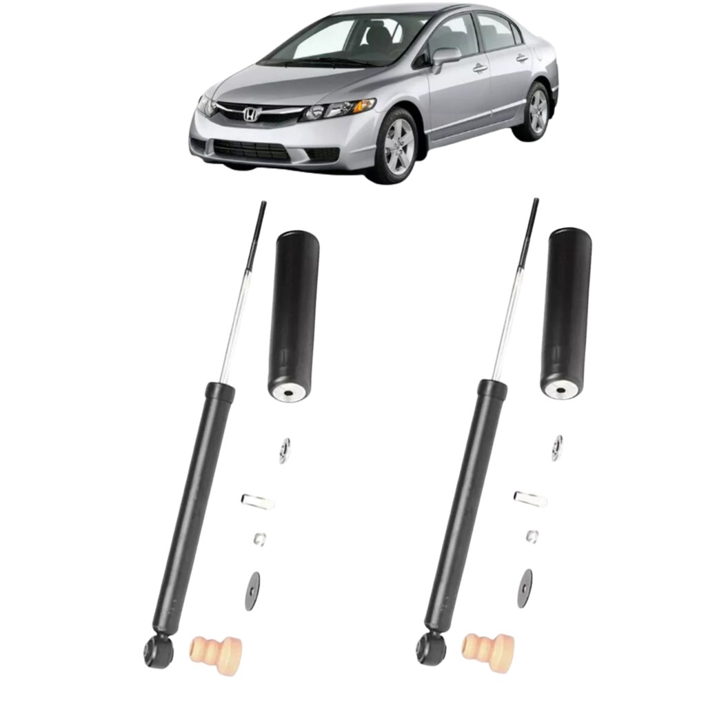 Par Amortecedor Traseiro + Kit Amort Tras Honda Civic G8 em Oferta na Shopee