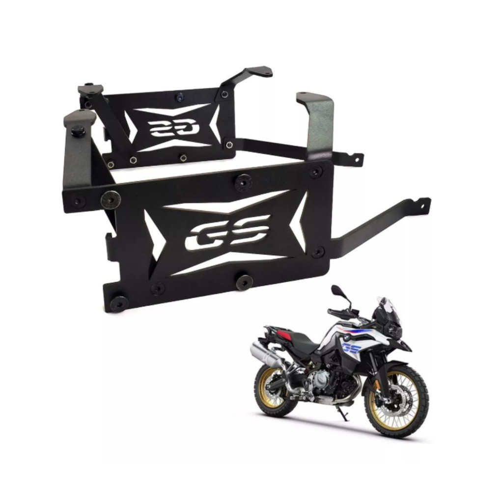 Suporte de Baú Lateral Para F 850 GS Sport Premium Adventure Rally Preto Bráz
