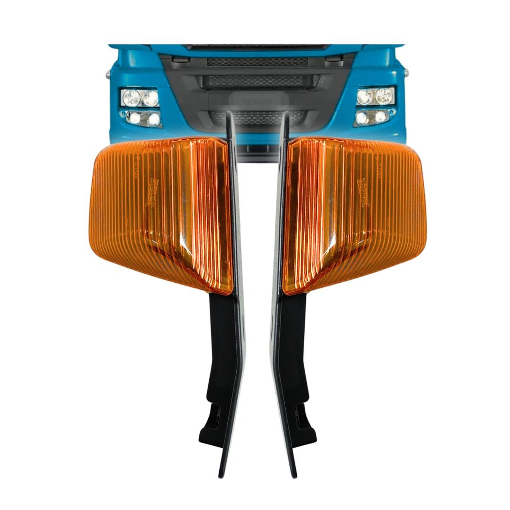 Par Lanterna Pisca Seta Para Iveco Stralis 06 Laranja Lanterna Pisca Seta Chifrinho Iveco Stralis em Oferta na Shopee