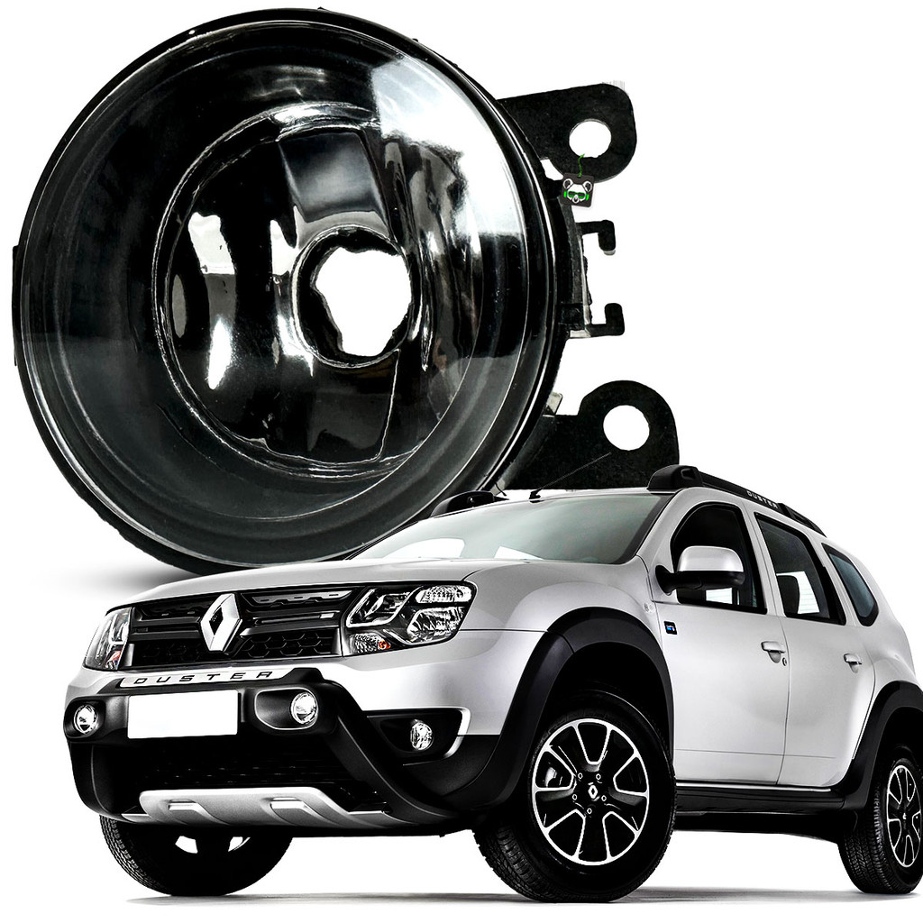 Farol Auxiliar Milha Lente Vidro Aro Preto Duster 2011 12 13 14 15 16 17 18 19 20 21 22 23 2024 - Spare Parts and Accessories for Vehicles