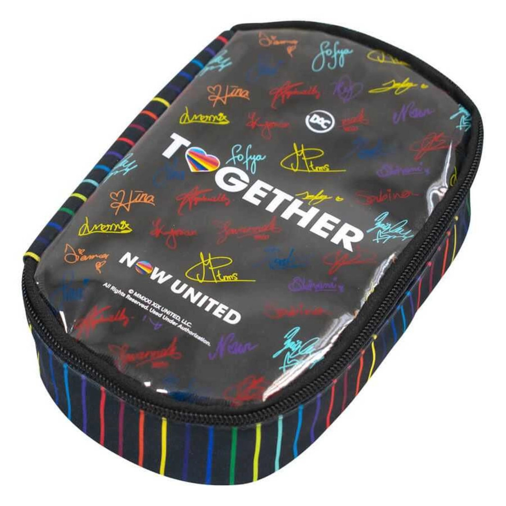 Estojo Escolar Box Grande Baú 100 Pens 1 Zíper PVC Now United Original Porta Lápis | DAC