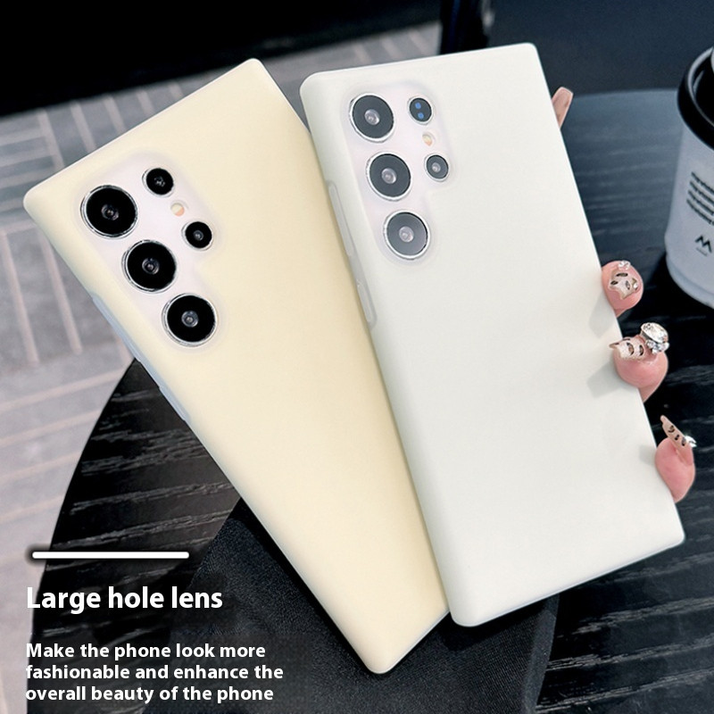 Luxo pele amigável matte líquido silicone geléia caso para Samsung Galaxy S25 Ultra Plus S24 S23 Ultra Plus s24fe s23fe
