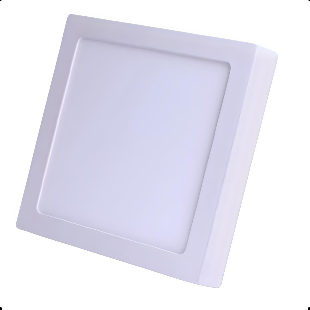 Plafon Painel Led Sobrepor Quadrado Branco 6500k 17x17 12w em Oferta na Shopee