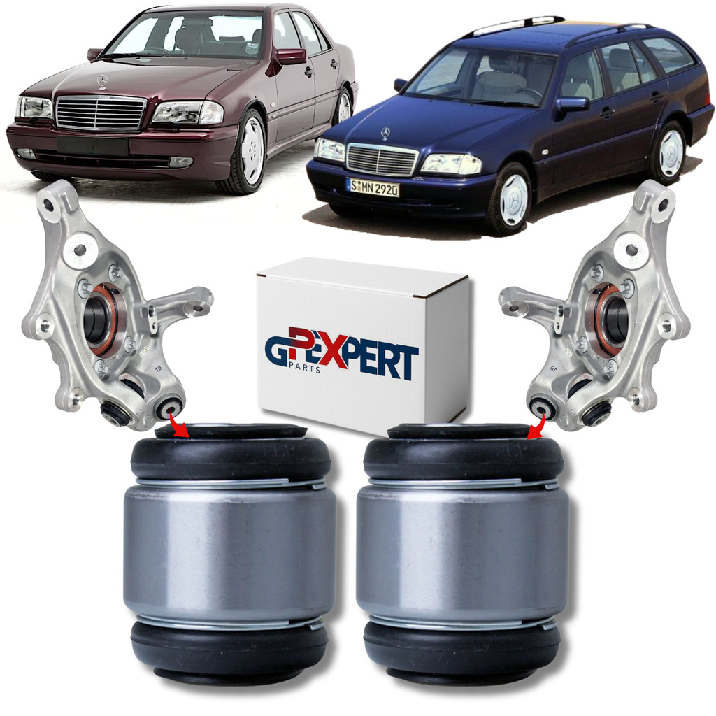 PAR BUCHAS MANGA DE EIXO BANDEJA TRASEIRA MERCEDES W202 C 180 200 220 230 240 280 36 AMG 43 AMG 1993 A 2000