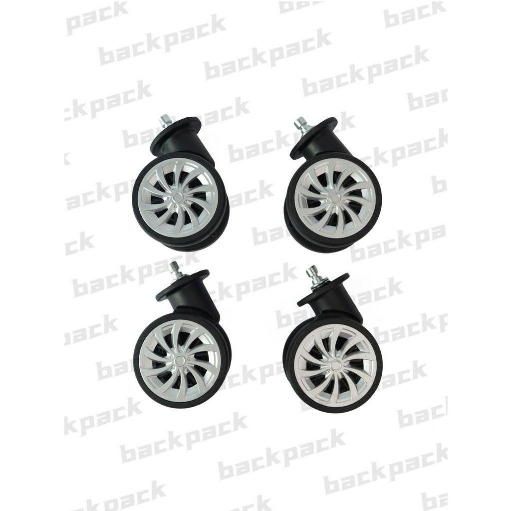 Acessórios de mala Rodas Rodas universais pretas Rotação de 360 ​​graus CODIGO:2244