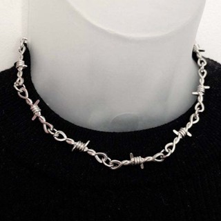 Moda Unissex Colares Homens Mulheres Hip-hop Gótico Punk Fio Espinhos Corrente Jóias Presentes em Oferta na Shopee