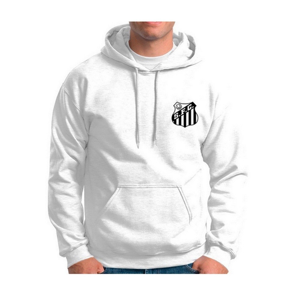 Blusa de Frio do Santos Confortável Moletom Masculino de Time Brasileiro Casaco NJR Unissex Streetwear