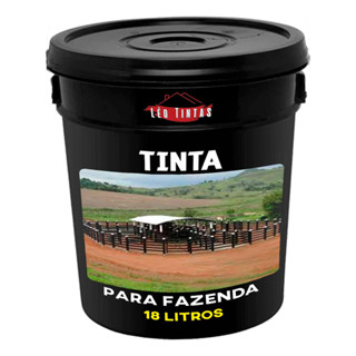 Tinta Para Fazenda, Curral,mangueiras, Madeira e Concreto 18lts preto em Oferta na Shopee