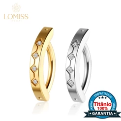 Piercing Argola Para Umbigo Titânio 4 Zircônias