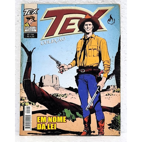 Hq Gibi Tex Coleção N° 194 - Em Nome Da Lei -  Ed. Mythos  - 2003 - Faroeste / Velho Oeste