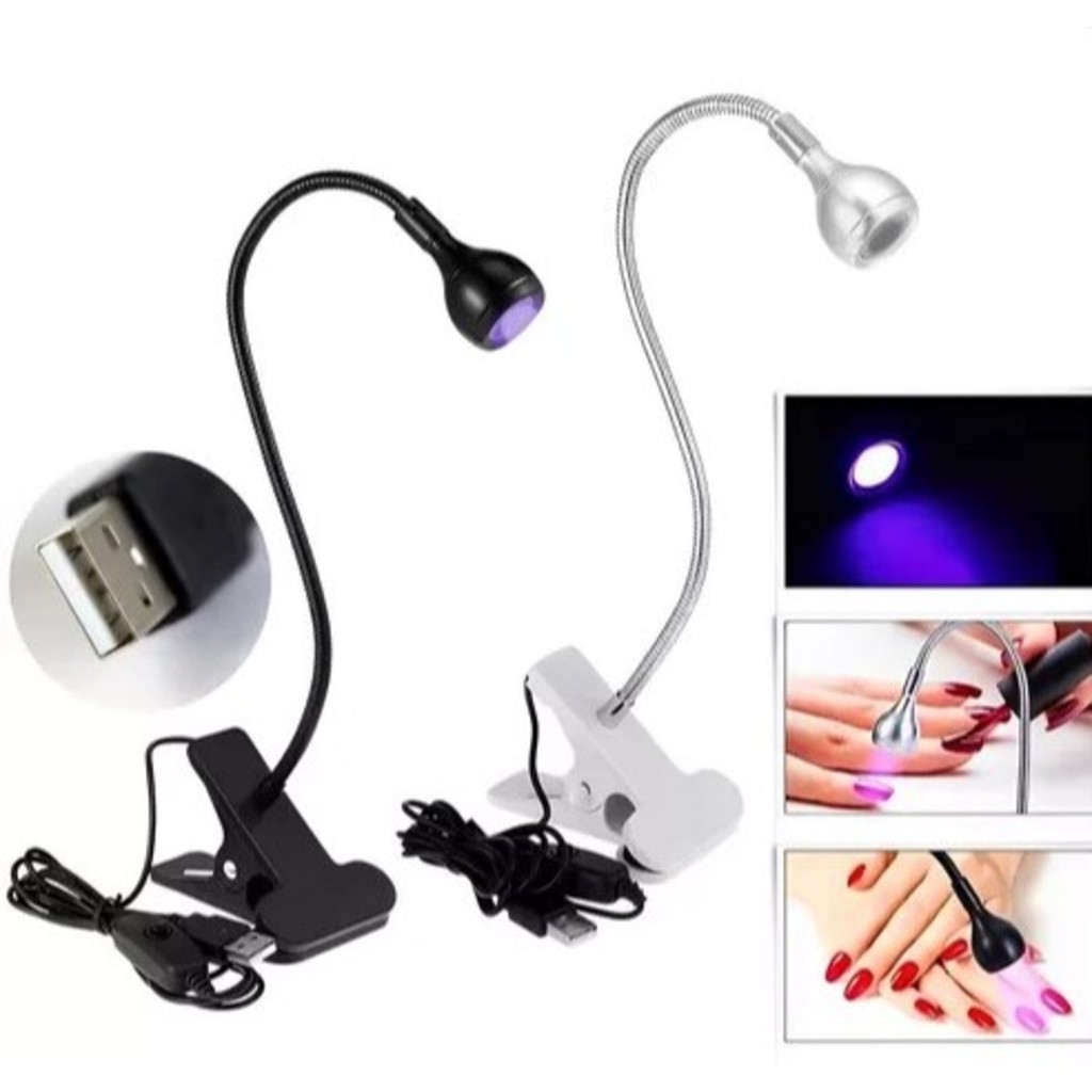 GGUAN Mini cabine lanterna clip de mesa led uv secagem gel Para Unhas