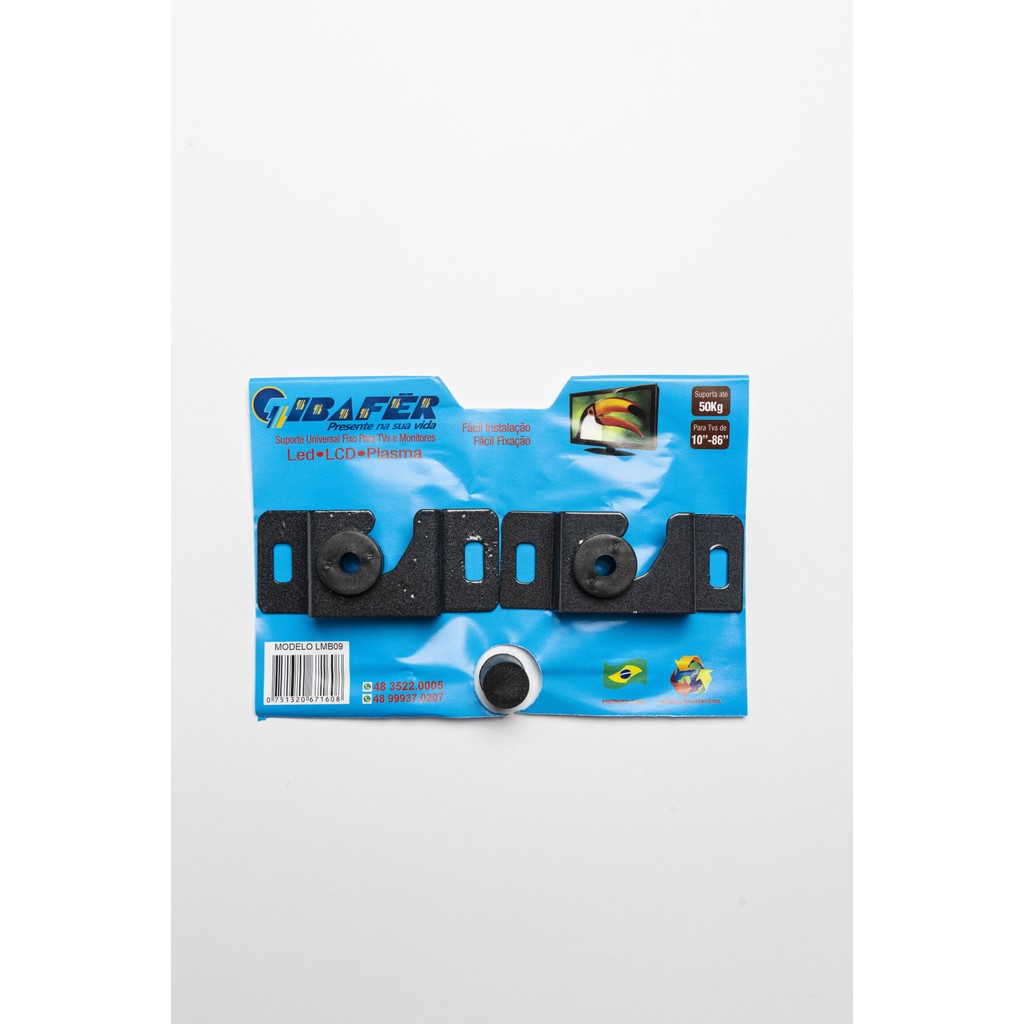 Suporte Tv Universal Fixo Painel Tv Led Lcd 14 À 84 Polegadas Cor Preto
