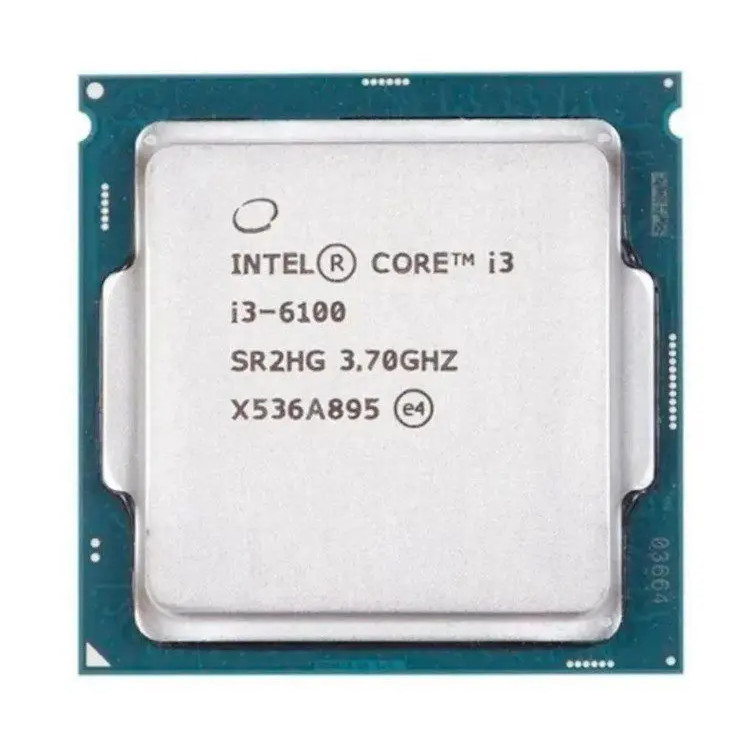 Processador Intel Core i3-6100 3.7GHz Cache 3MB Duo Core 4 Threads LGA 1151 Vídeo Integrado