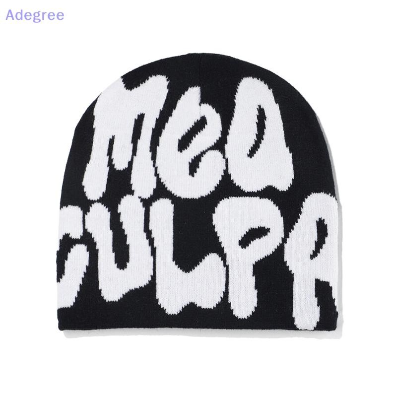 Adegree Hip Hop Gorro Chapéu Cross-border Tendência Europeia E Americana Carta De Malha Jacquard Masculino Feminino Gorr em Oferta na Shopee