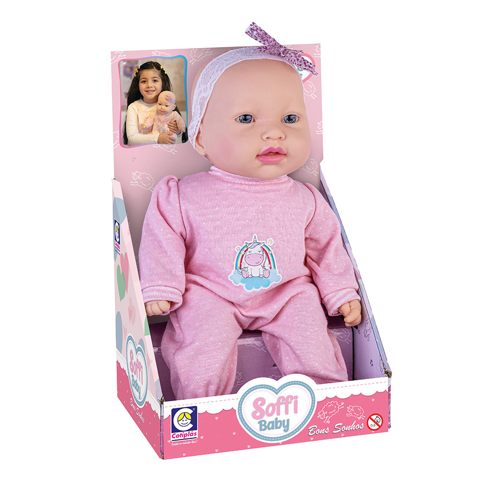 Boneca Soffi Baby Bons Sonhos Menina em Oferta na Shopee