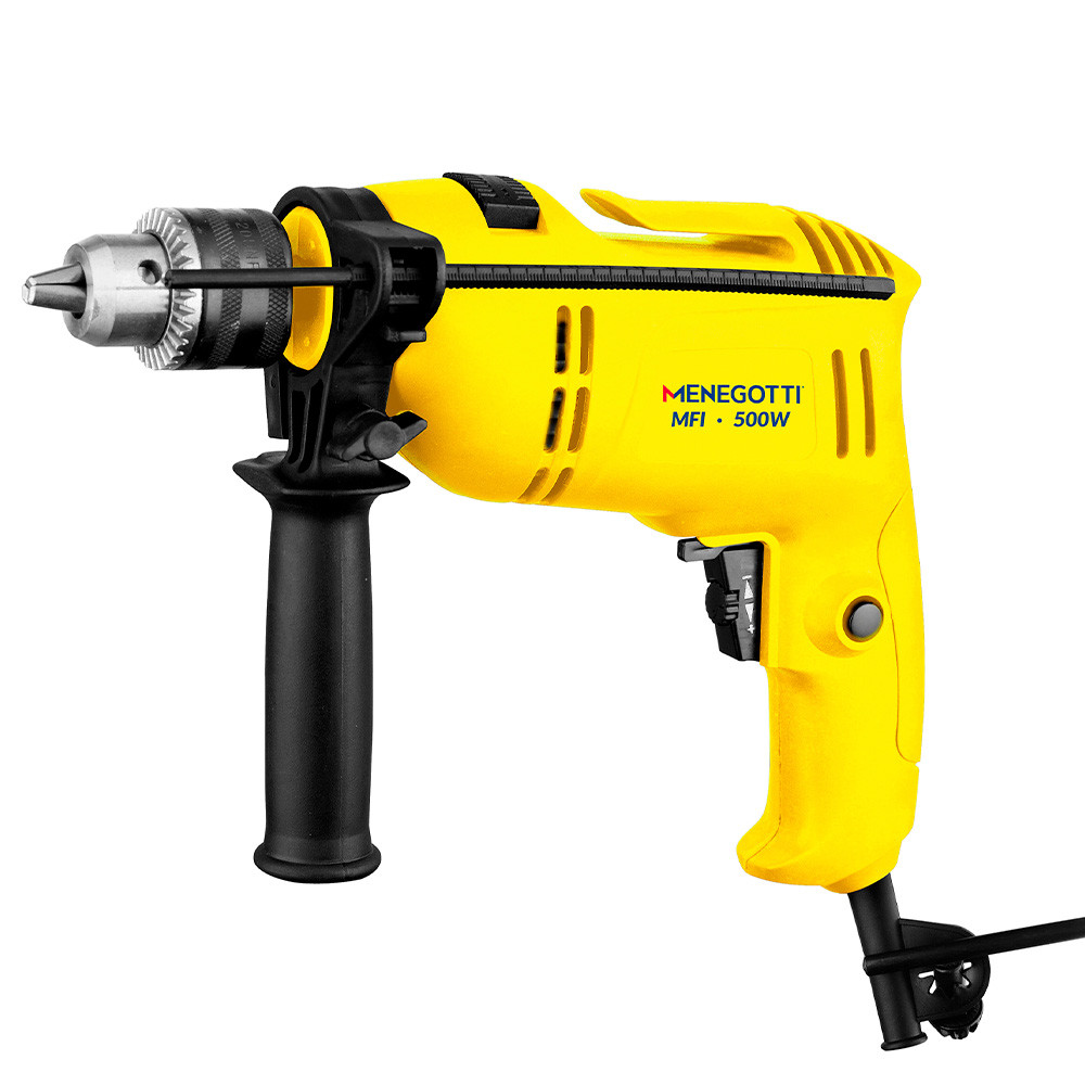 Furadeira de Impacto Profissional 500W Mandril 13mm 2800Rpm Menegotti em Oferta na Shopee