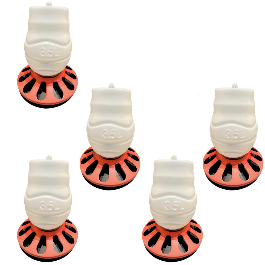 Kit Comedouro Automático De 3,5KG  Para Criar Aves e Galinha Pintinhos Codorna Marreco Pato Frango Galinheiro Granja em Oferta na Shopee