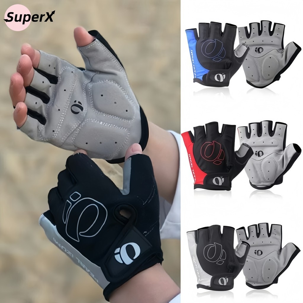 Luva de Ciclismo Masculina Meio Dedo com Gel – Conforto e Proteção para Bicicleta