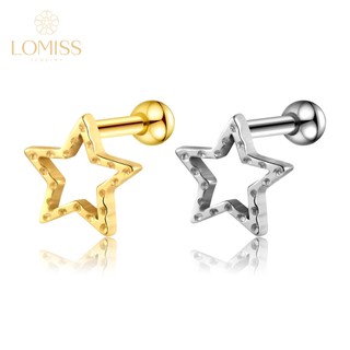 Lomiss Piercing Helix Flat Conch Tragus Barbell Aço Cirúrgico Estrela Vazado em Oferta na Shopee