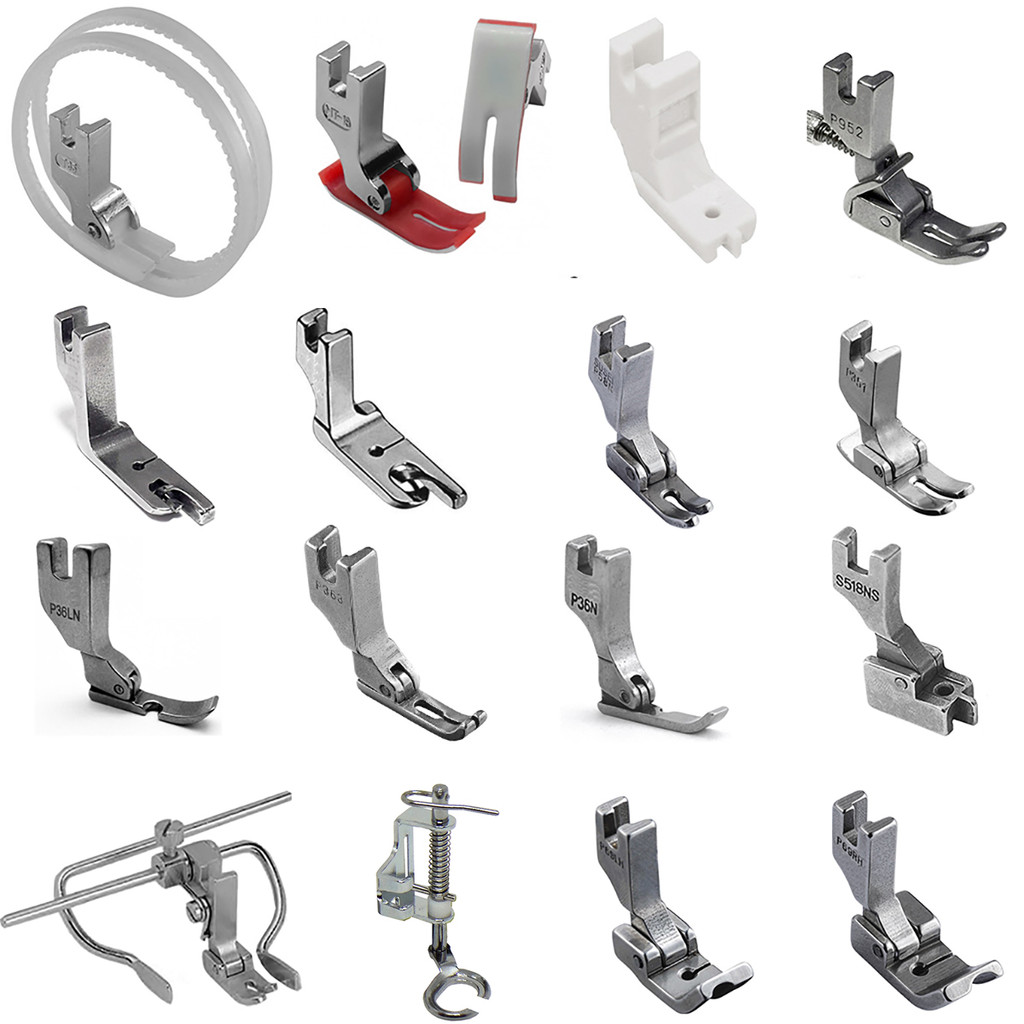 16 Sapatilhas Calcador Industrial Deslizante Zíper Matelasse Quilting