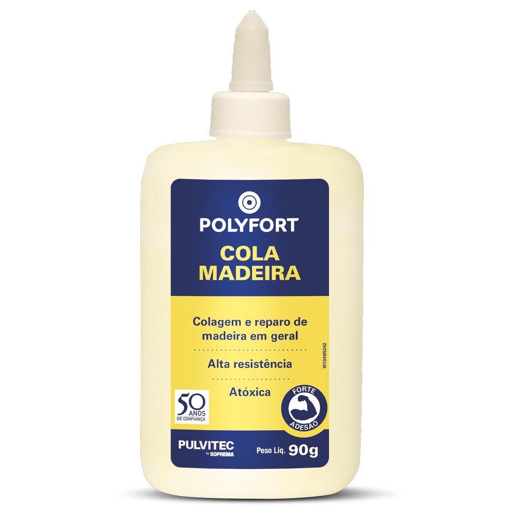 Cola Extraforte Para Madeira Polyfort 90g (IA022) - Pulvitec em Oferta na Shopee