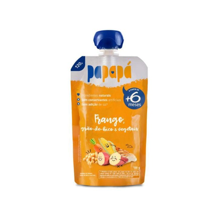 Papinha Papapa Frango Grão Vegetais 120g