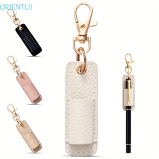 Suporte Para Caneta Com Cordão ORIENTLII , Estilo Colar Clipe Chaveiro , Bolsa Durável De Couro PU em Oferta na Shopee
