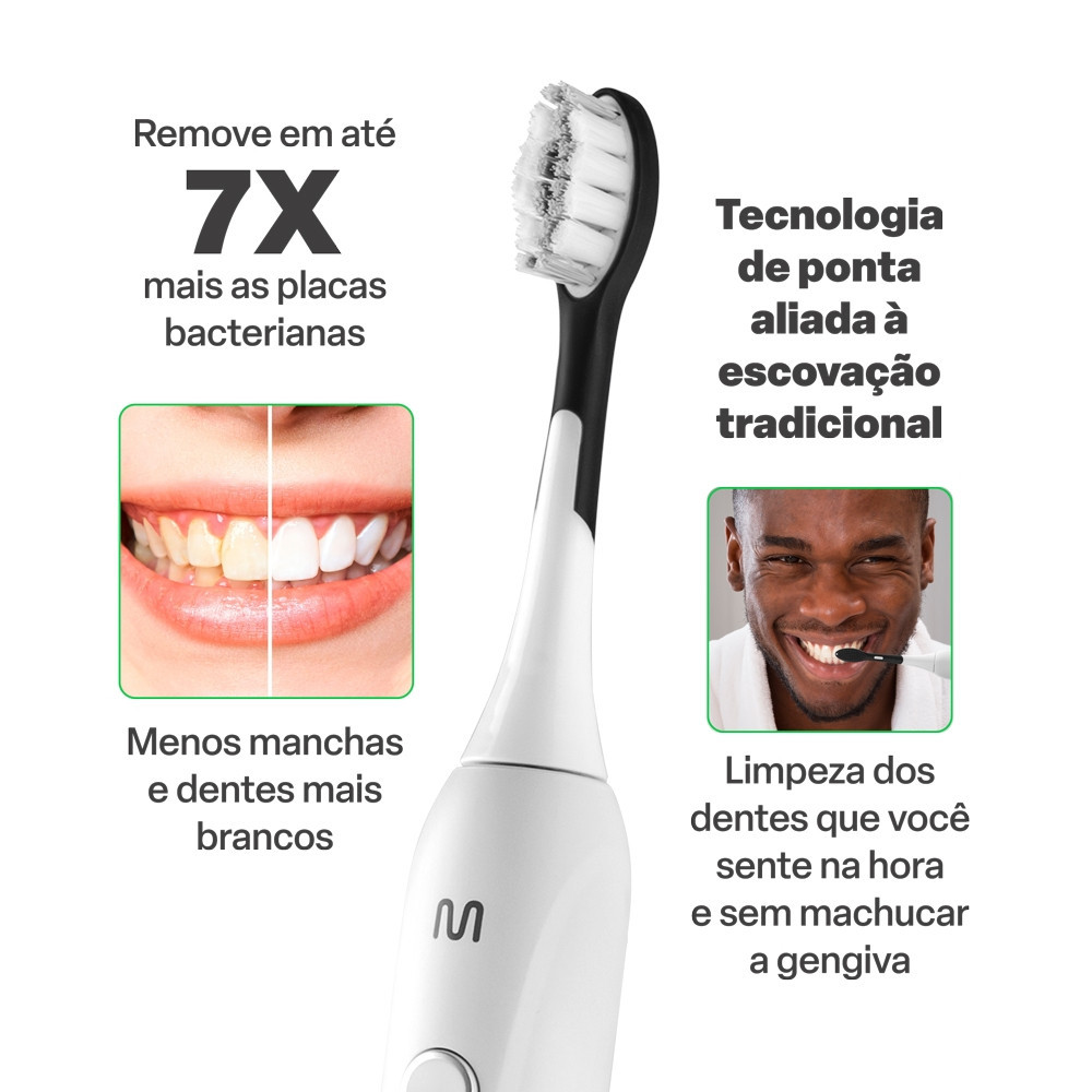 Detalhes do Escova Elétrica Sônica Clean Pro 31K - 31 mil movimentos - Multi Saúde - HC112