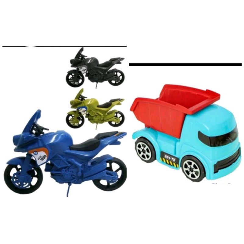KIT 1 CAMINHÃO CAÇAMBA  + 1 MOTO MULTISTRADA