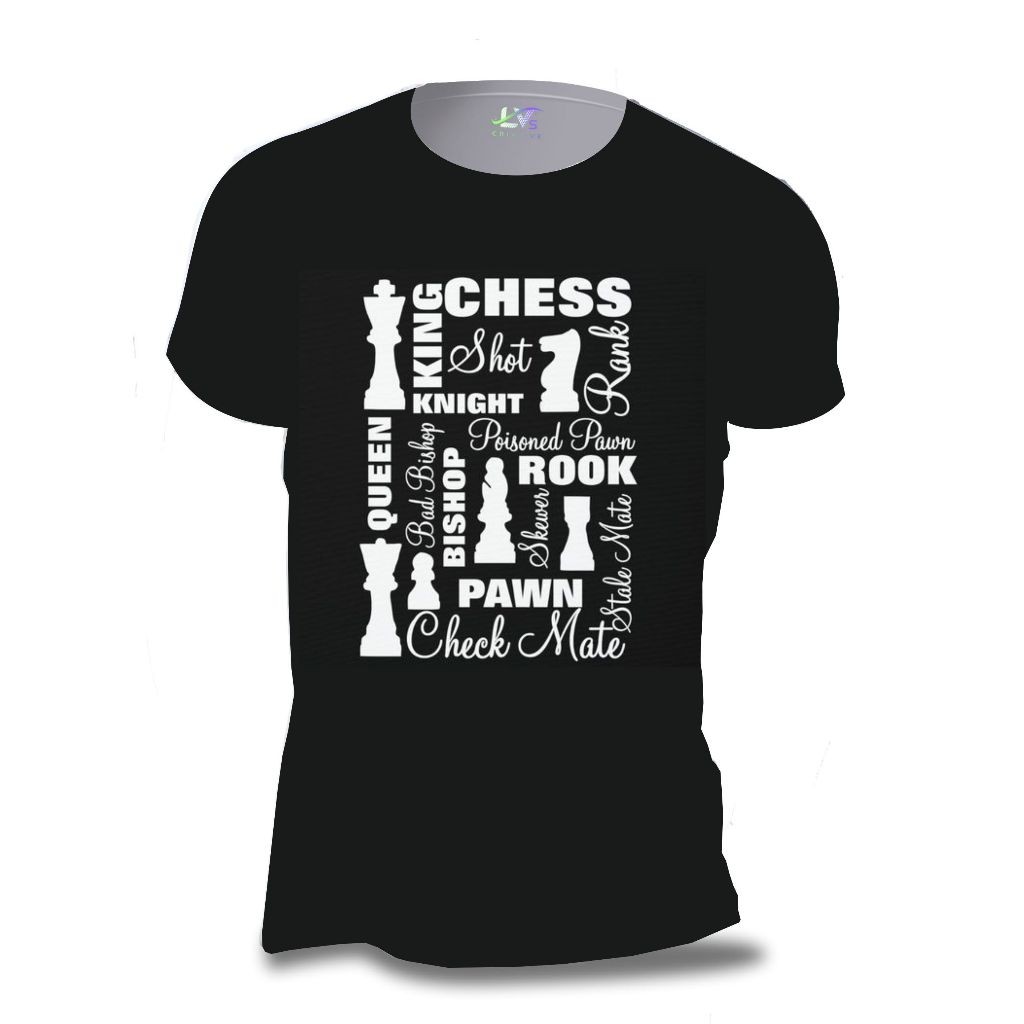 Camisa Camiseta Peças de Xadrez Jogo Tabuleiro Online Chess King Queen Cheque Mate 100% Algodão XDR17