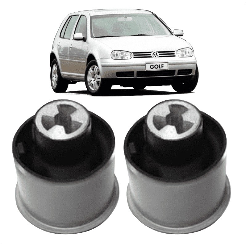 Par Bucha Eixo Traseiro Golf Fox Polo Saveiro New Beetle Bora Audi A3