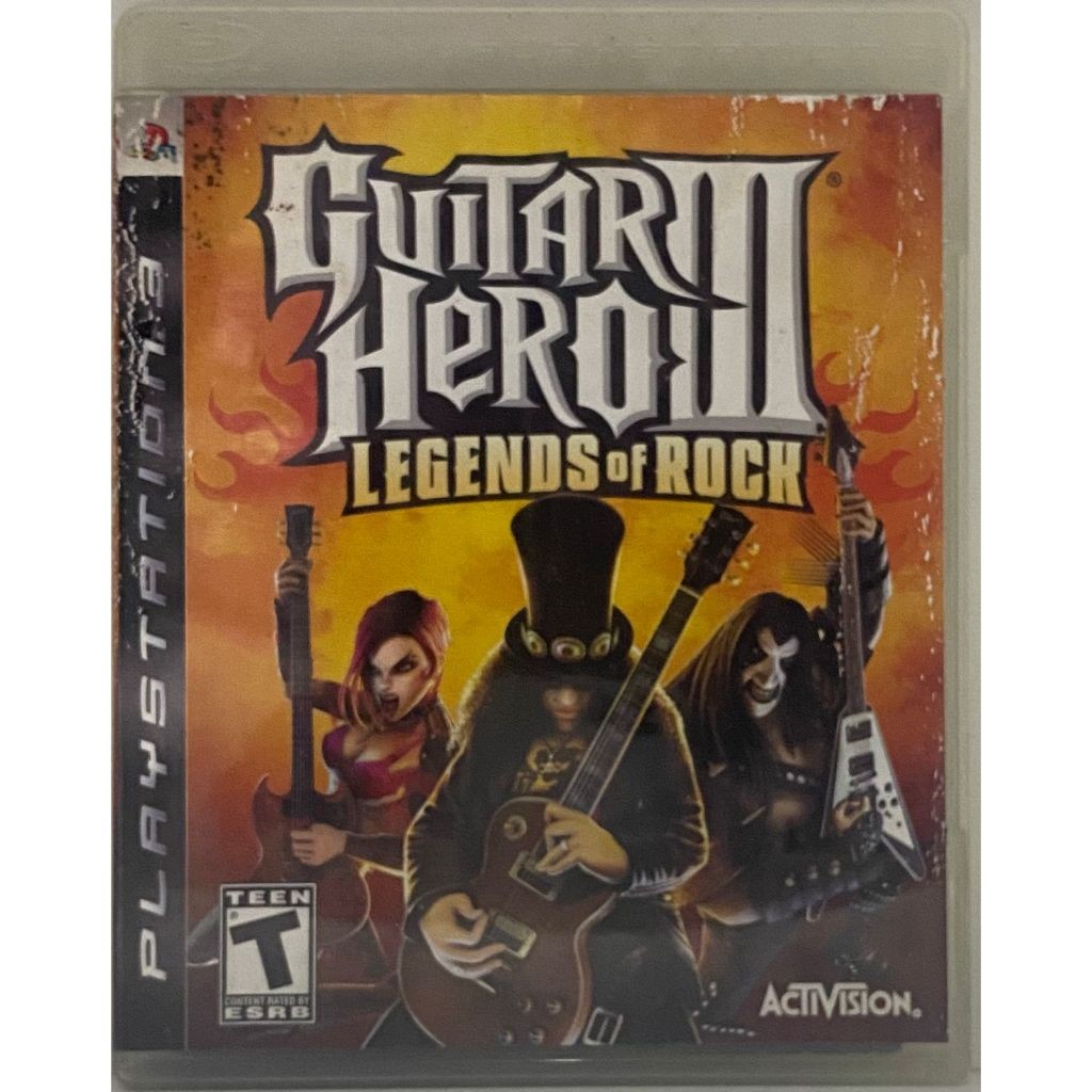 Guitar Hero 3: Legends of Rock (Capa de papel danificada) - PS3 - Original
