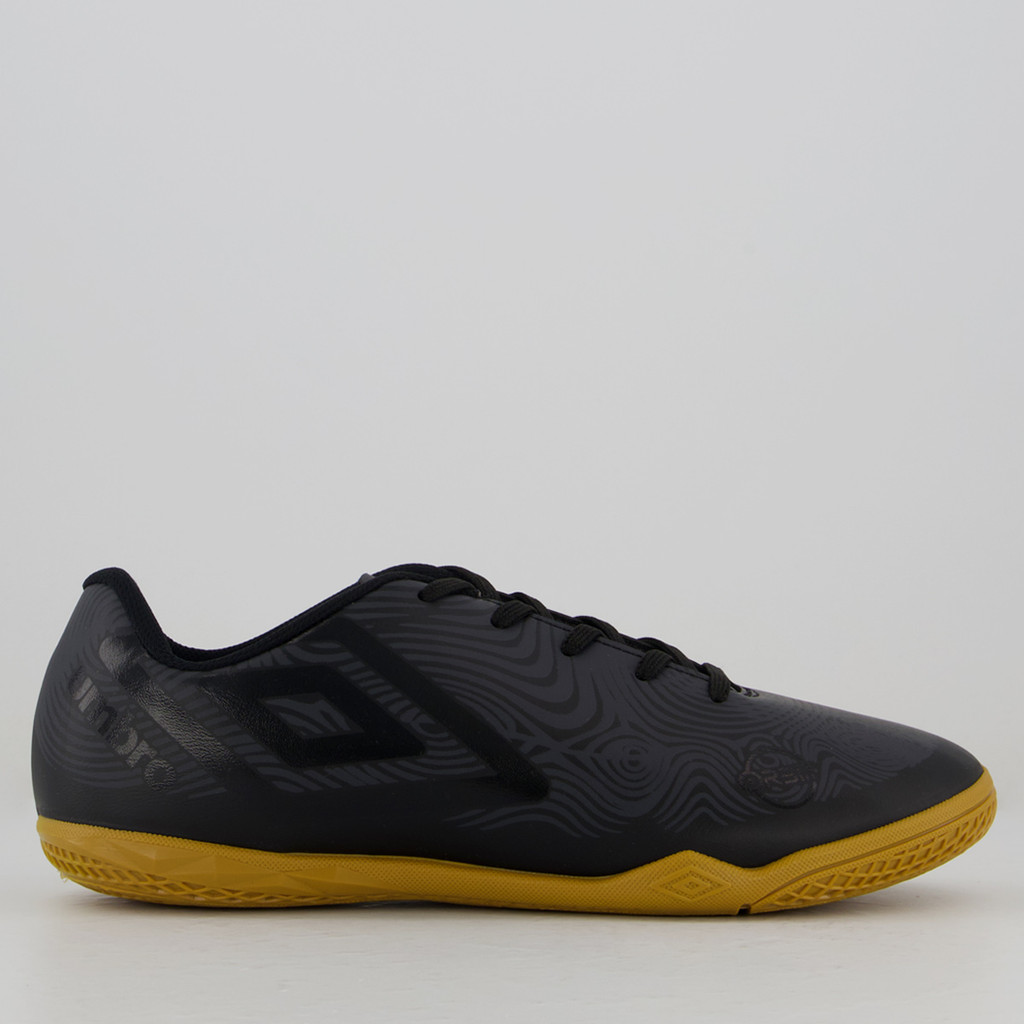 Chuteira Umbro Orbit Futsal Preta e Marrom em Oferta na Shopee