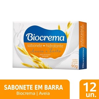 Sabonete Biocrema Aveia 90g Embalagem com 12 Unidades em Oferta na Shopee