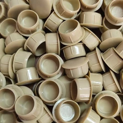 TAPA FURO 10MM PACOTE COM 100 PEÇAS