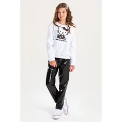 Conjunto Feminino Infantil Estilo Da Gatinha - Hello Kitty