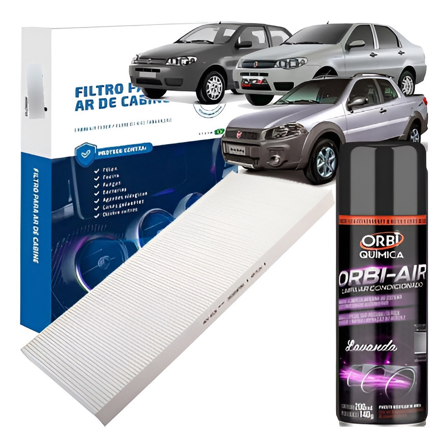 Kit Filtro + Higienizador Ar Condicionado Palio/siena/strada em Oferta na Shopee