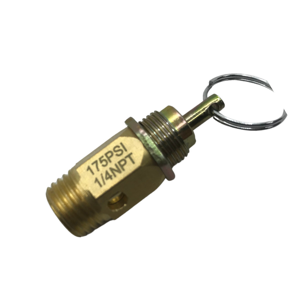 Válvula De Segurança Para Compressor Rosca 1/4 Npt 175 Lbs