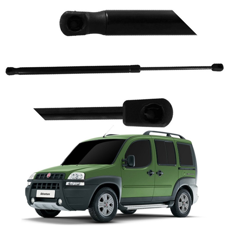 Conjunto Amortecedores Tampa Traseira Fiat Doblò 2001+, 50-86cm, Mola a Gás, Cinoy, Alta Resistência