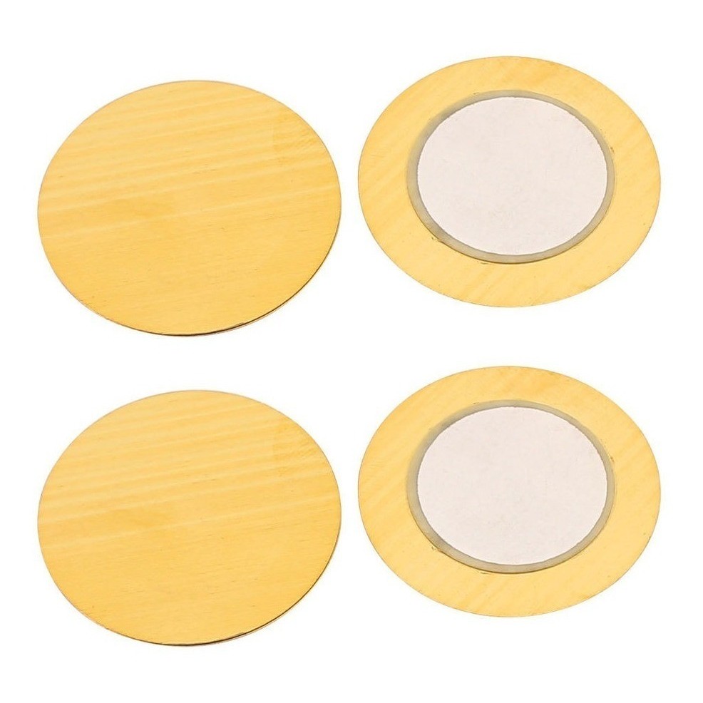10pcs Disco Piezo 30mm Cápsula Pastilha Sensor Transdutor Piezoelétrico Emite Som Bip Sonoro Sem Fio Soldado