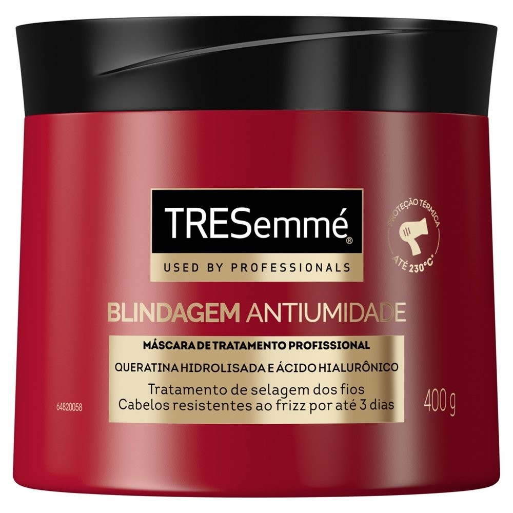 Máscara de Tratamento TRESemmé Blindagem Antiumidade 400g em Oferta na Shopee