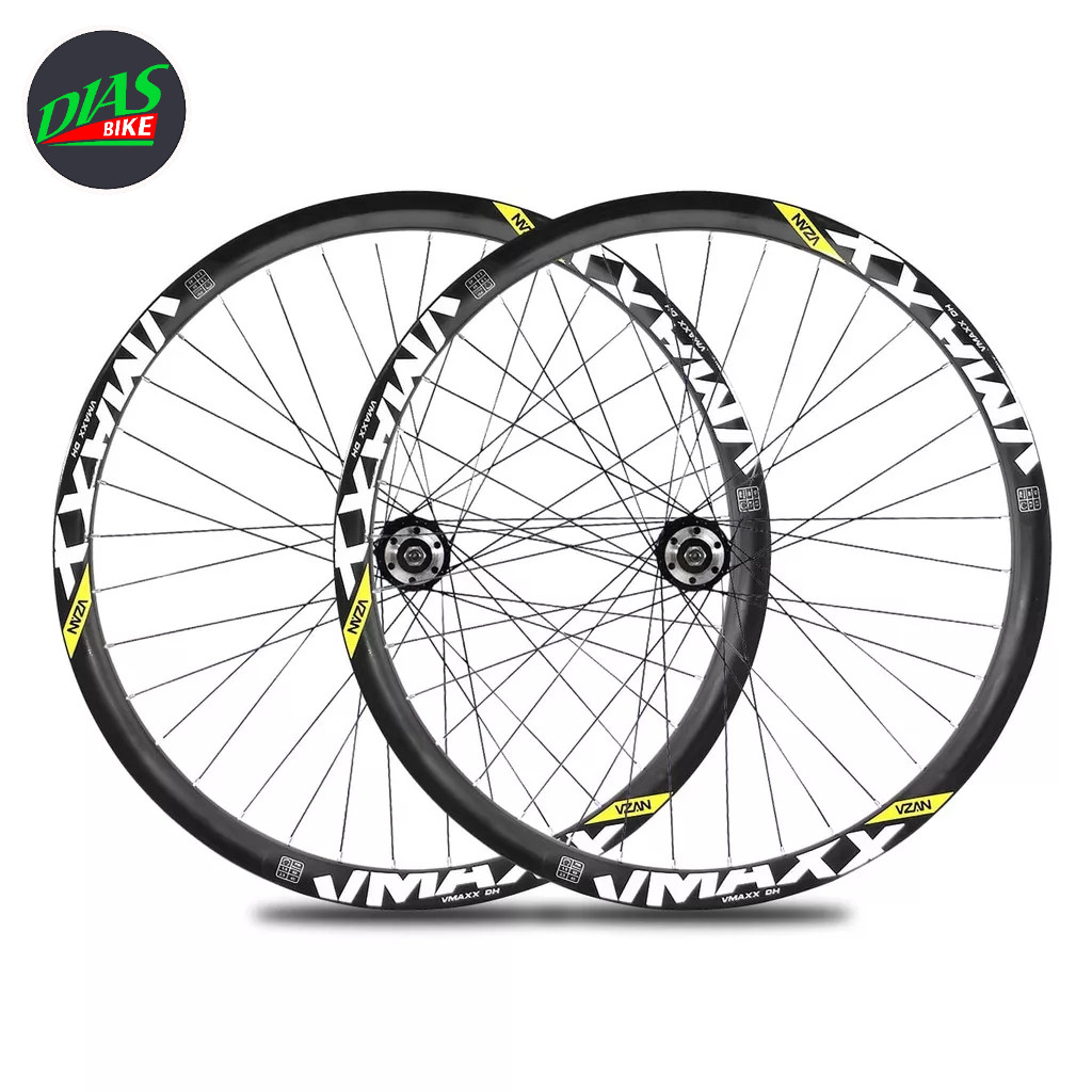 Par de roda Aro 26 montado e completo Vzan Vmaxx SL Para Freio a Disco Cubo de Rosca em Oferta na Shopee