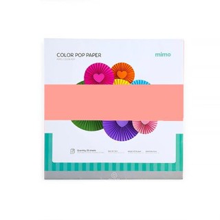 Papel Color Pop Rosa Chiclete Fluorescente Mimo - 30,5 x 30,5 cm - 180 g - 25 fls em Oferta na Shopee