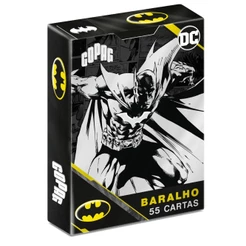 BARALHO BATMAN 85 ANOS COPAG 55 CARTAS PERSONALIZADO COLECIONÁVEL CORINGA DC SUPER HERÓIS PERSONAGEM
