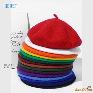Boina Chapéu Para Crianças Meninas Meninos Vintage Casual Cor Sólida De Lã Inverno Outono em Oferta na Shopee