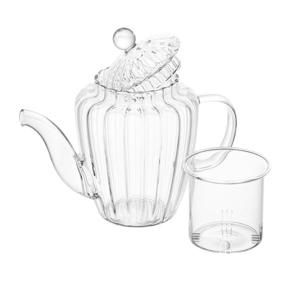 Chaleira Lyor Classic de Vidro Borossilicato Incolor 600ml - Home & Living